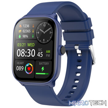 MT310 Smart Watch 2.01? HD IPX68 with BT Calls Sports HR BP BO  Blue